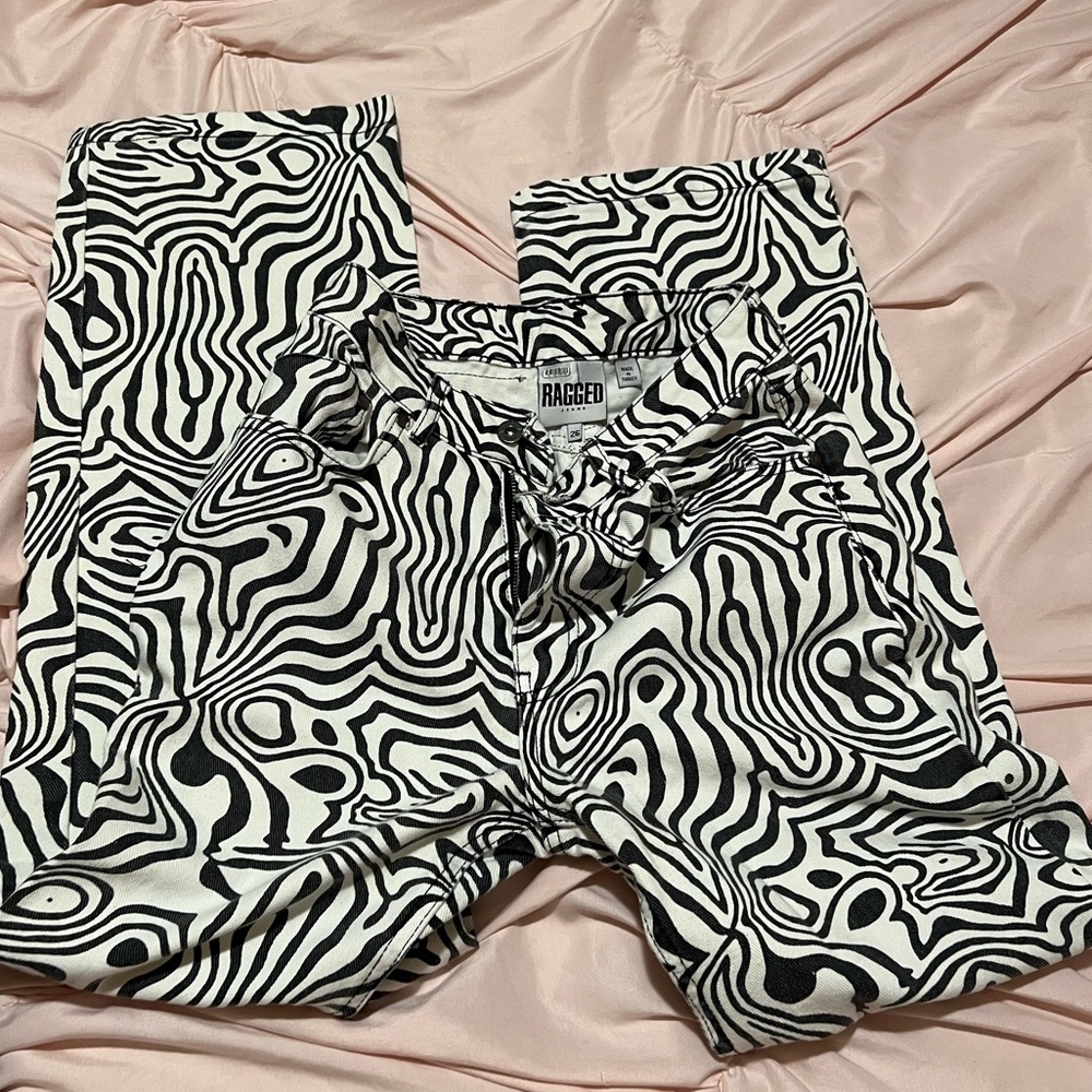 swirl Ragged jeans